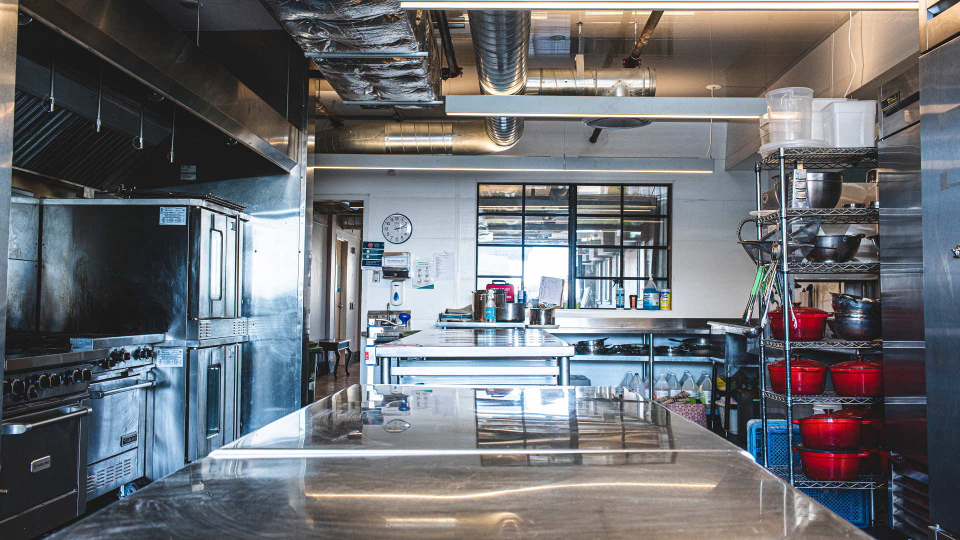 The Nourish kitchen, located on the fourth floor at 10C Shared Space. 